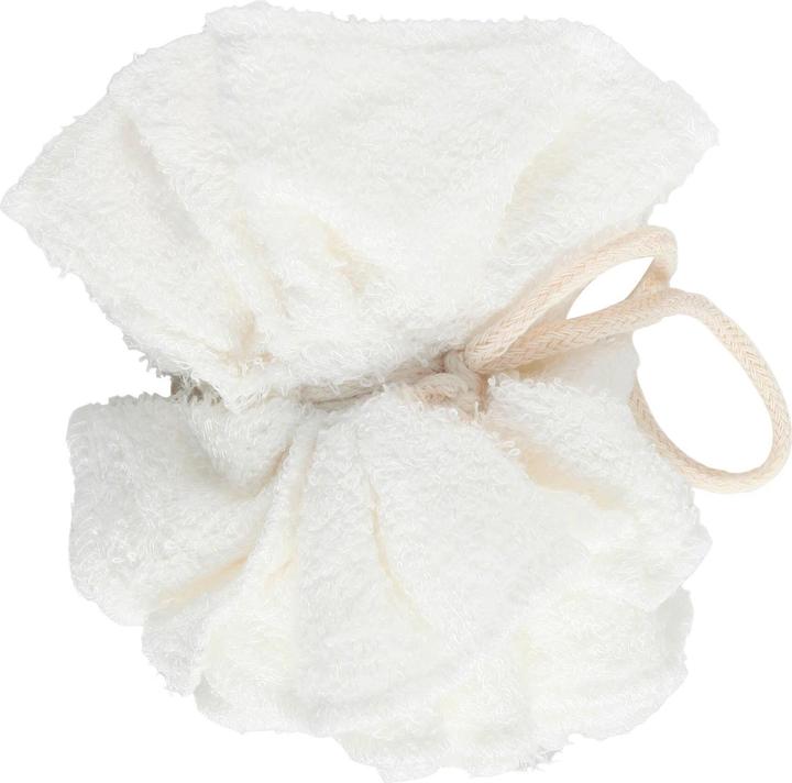 Produktbild MSV Duschschwamm aus Bambus 13 x 13 cm, Weiss