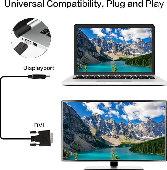 Produktbild Techly DisplayPort — DVI (3 m, DisplayPort, DVI)