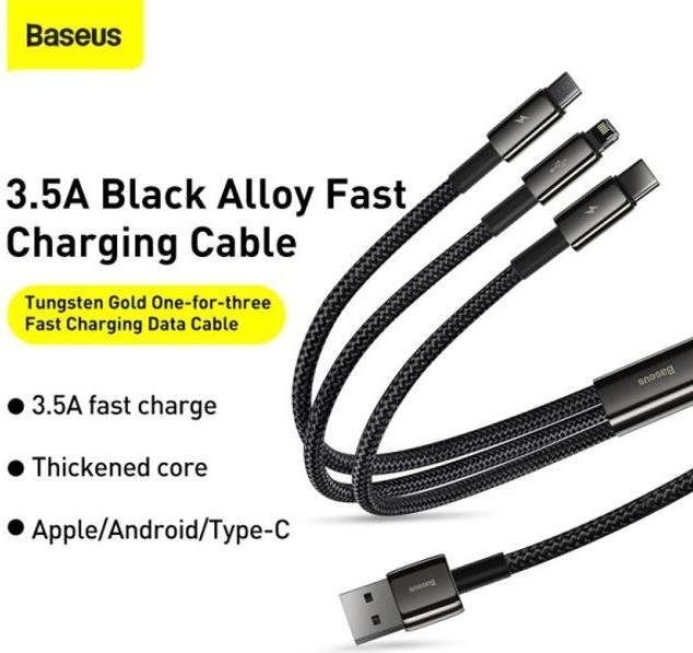 Produktbild Baseus USB A – USB C, Lightning, USB Micro B (1.50 m, USB 2.0)