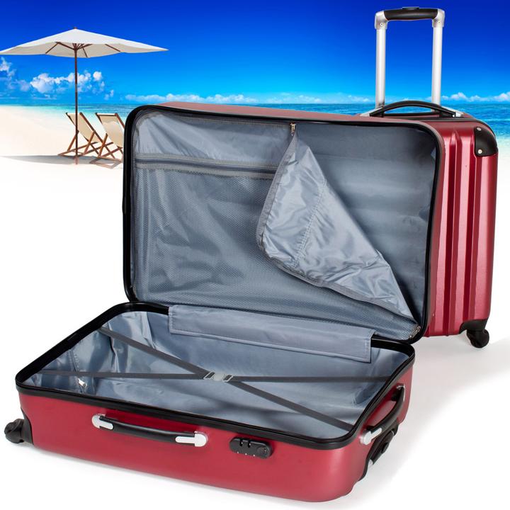 Immagine prodotto tectake Set di valigie rigide (95 l, M (50 - 90l), L (90 - 115l))