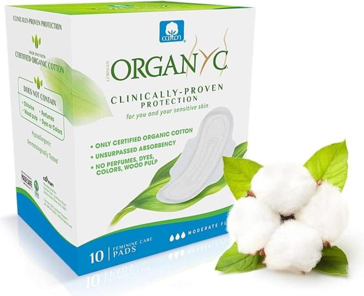 Image du produit Organyc Serviettes hygiéniques (10 x, Tampons sanitaires)
