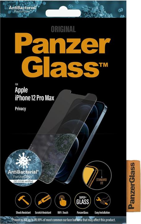 Produktbild PanzerGlass Screen Protector Privacy (1 Stück, Apple iPhone 12 Pro Max)