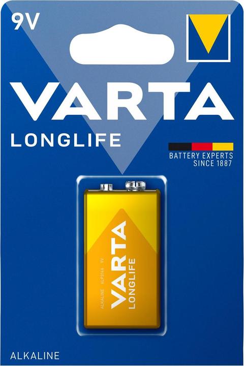 Varta Longlife (1 pz., 9V Block, 565 mAh)