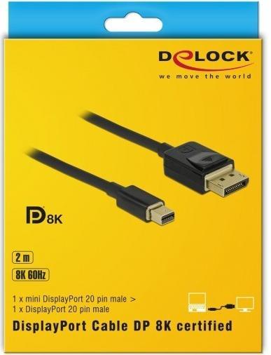 Image du produit Delock DisplayPort — Mini DisplayPort (2 m, DisplayPort)
