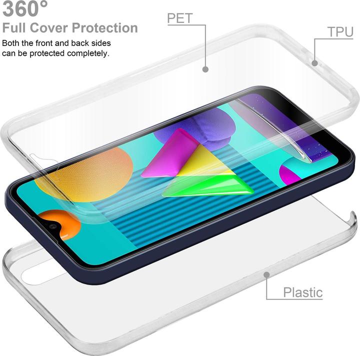 Productafbeelding Cadorabo TPU 360 graden hoesje (Samsung Galaxy M01)