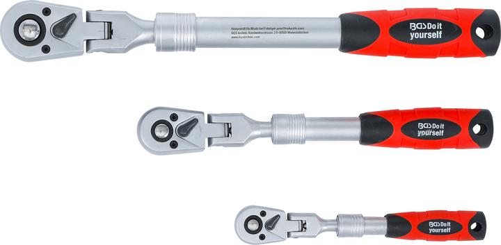 Produktbild DIY-Wood Umschaltknarren-Satz | ausziehbar, abwinkelbar | Abtrieb Aussenvierkant 6,3 mm (1/4") - 10 mm (3/8") (1/4")