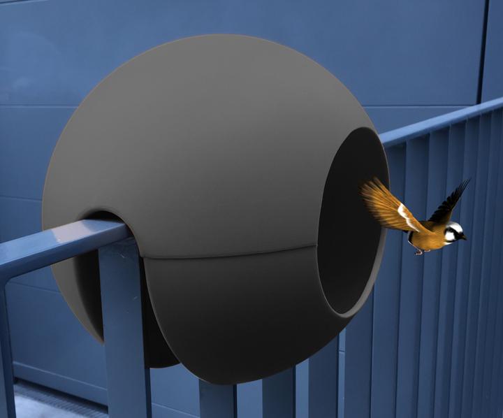 Immagine prodotto Rephorm Mangiatoia per uccelli Birdball Ø 30 cm - Grafite