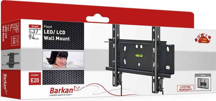 Immagine prodotto Barkan Supporto a parete WH E20, 19"-39" (Soffitto, 43", 30 kg)