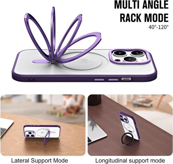 Produktbild RPD iPhone 13 pro max - Magsafe Stand Etui silber (Apple iPhone 13 Pro Max)