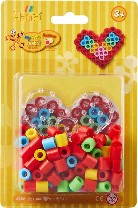 Image du produit Hama Set de perles à repasser Maxi - Coeur, 100 pcs.