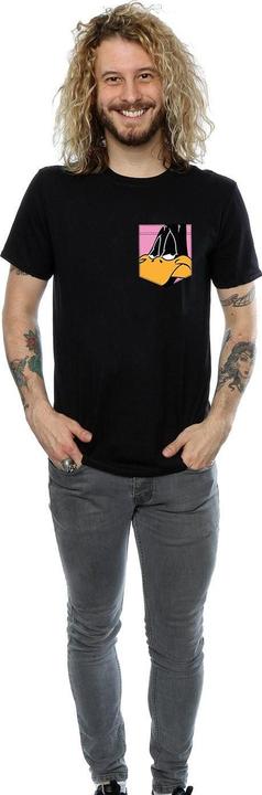 Produktbild Looney Tunes Daffy Duck Face Faux Pocket TShirt (L)