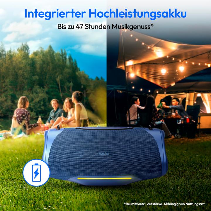 Image du produit Medion LIFE® P61762 Enceinte portable Bluetooth (47 h)