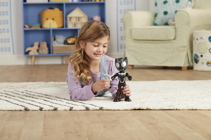 Image du produit Hasbro Spidey and His Amazing Friends super grande figure d'action Black Panther, jouet de superhéros f