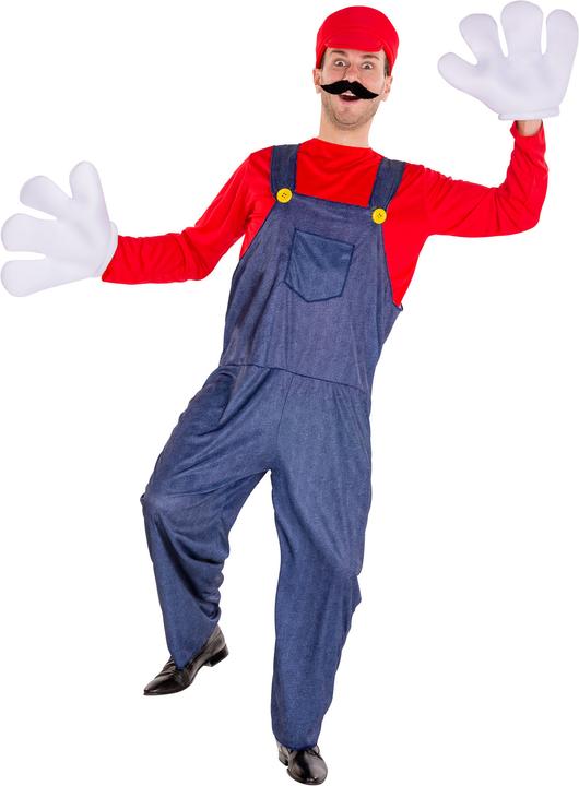 Image du produit tectake Déguisement pour hommes Super plombier Mario (M)