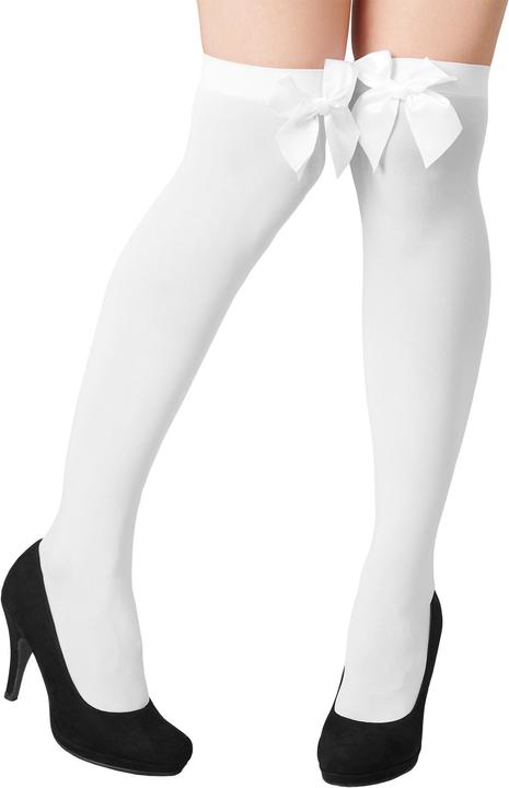 Image du produit tectake Chaussettes montantes avec un noeud blanc (Taille unique)