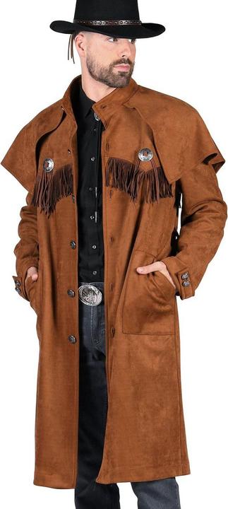Actual product image Thetru Men's Coat Western, brown (M)