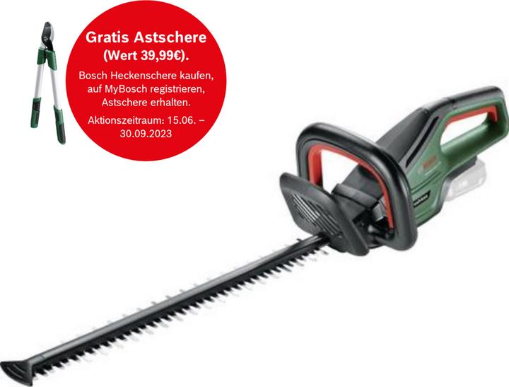 Actual product image Bosch Home & Garden 18V Battery Hedge Trimmer UniversalHedgeCut 18-55 (Cordless hedgecutters)