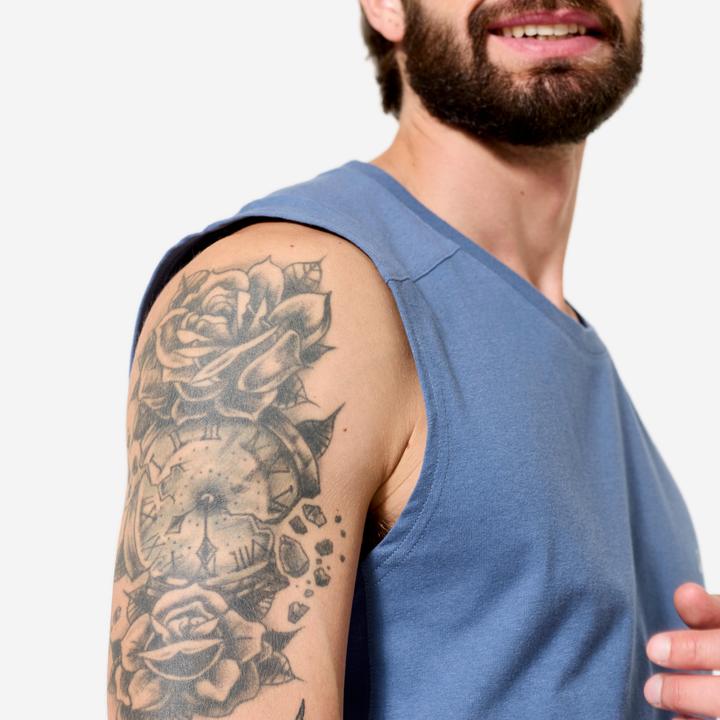 Produktbild Domyos Tank Top Herren dehnbar - kometenblau (4XL)