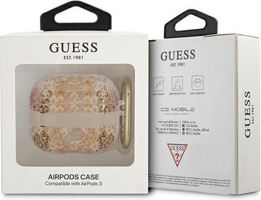 Actual product image Guess GUA3HHFLD AirPods 3 Gold (Headphone bag)