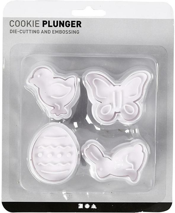 Image du produit Creativ Company emporte-pièce avec manche de timbre, ressort, 4 pièces
