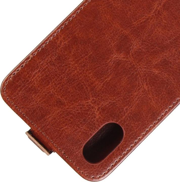 Produktbild Cover-Discount Leder Flip Case mit Fotofach vertikal (Apple iPhone X, Apple iPhone XS)