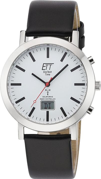 ETT EGS-11577-11L Herrenuhr Solar Funkuhr 41mm 5ATM (Funkuhr, 41 mm)