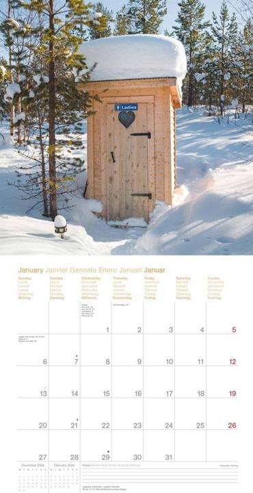 Actual product image Neumann N NEUMANNVERLAGE - Toilets Around the World 2025 Brochure Calendar, 30x30cm, Wall Calendar with (30 x 30 cm, Hardcover, German)
