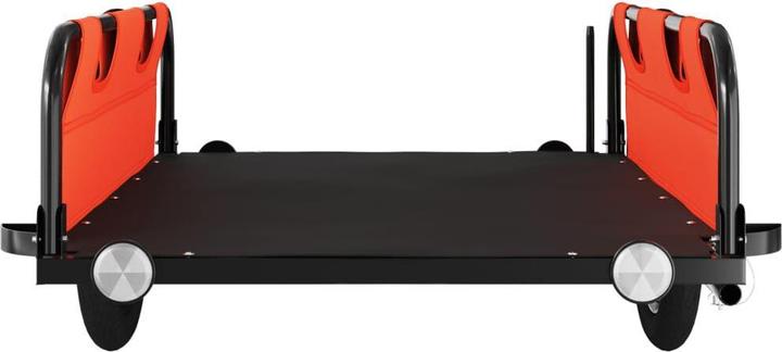 Image du produit VidaXL Fahrradanhänger Orange Oxford-Gewebe und Eisen, Farbe