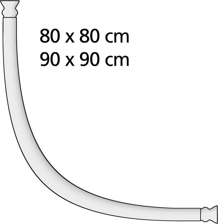 Actual product image Wenko Round shower rod
