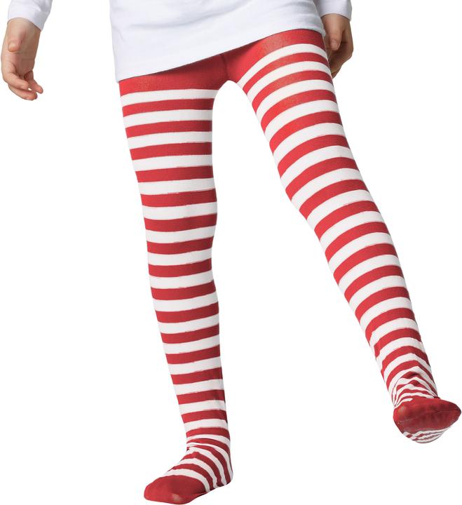 Actual product image tectake Stripy Children’s Tights red-white (152, 134/140)