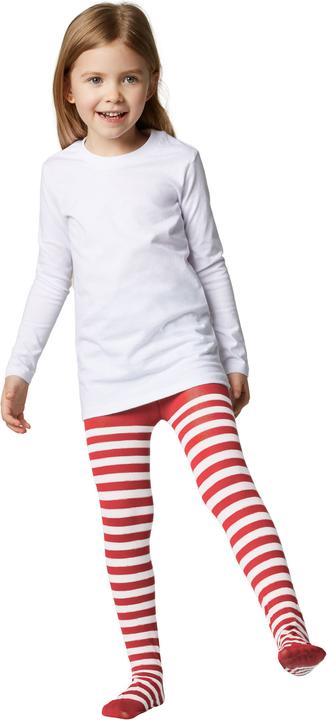 Actual product image tectake Stripy Children’s Tights red-white (152, 134/140)