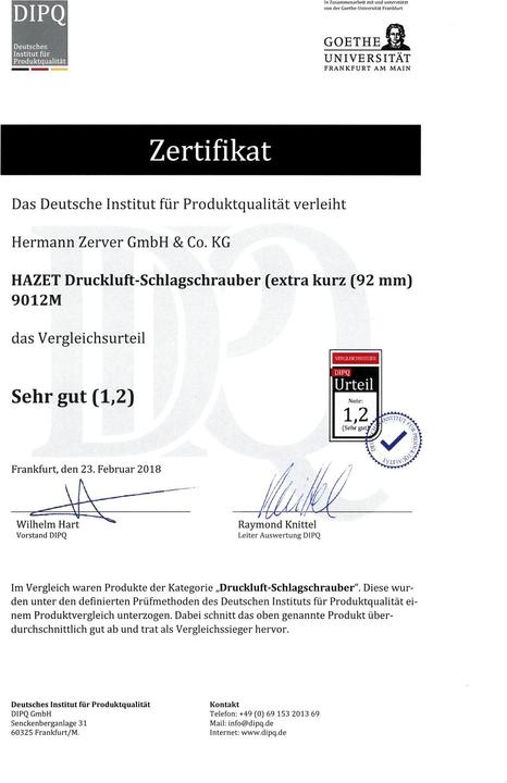 Produktbild HAZET Schlagschrauber ∙ extra kurz 9012M ∙ Lösemoment maximal: 1100 Nm ∙ Vierkant 12,5 mm (1/2 Zoll… (Druckluft)