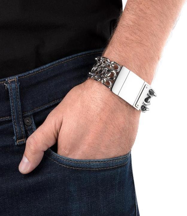 Actual product image Police Chain Mail Bracelet (20 cm, Stainless steel)