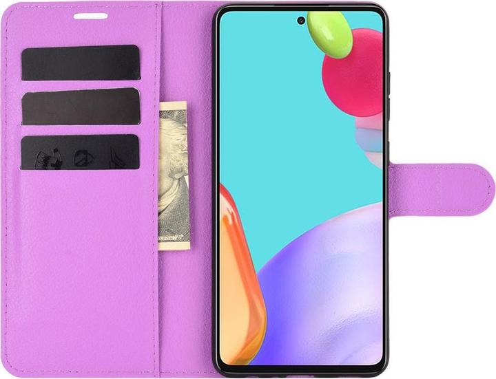 Produktbild Cover-Discount Galaxy A52 - Leder Etui Hülle violett (Samsung Galaxy A52)
