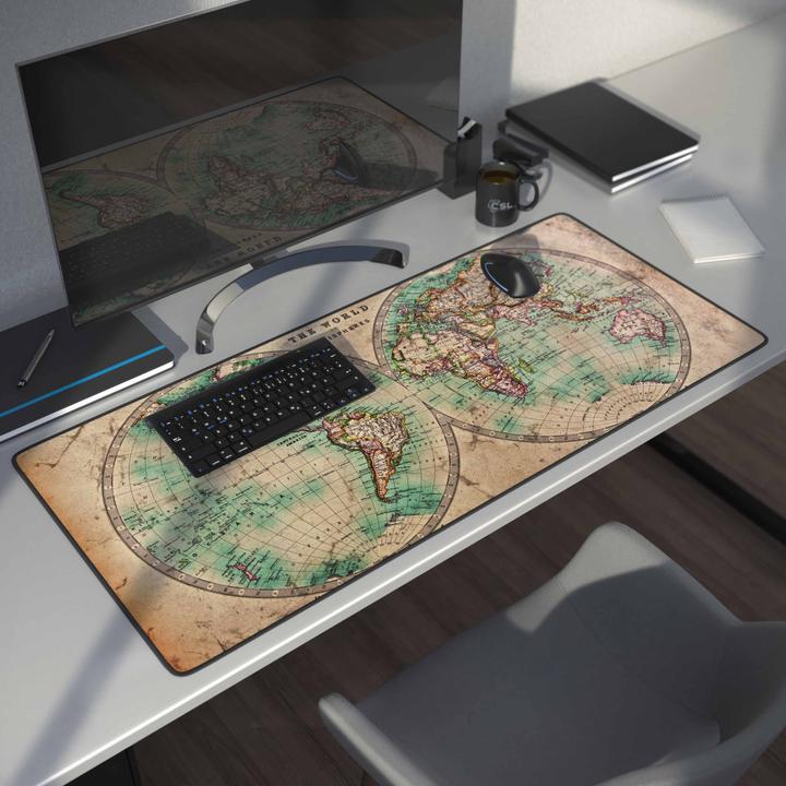 Image du produit CSL Tapis de souris de jeu, Tapis de souris XXL 900 x 400mm, Précision & Vitesse, Old Map (XXL)
