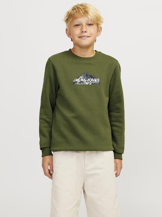 Actual product image Jack & Jones Jcomountain Logo Sweat Crew Neck Sn Jnr (128)