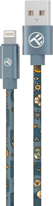 Tellur Graffiti USB to Lightning cable 3A 1m Blue (1 m, USB 3.2 Gen 1)
