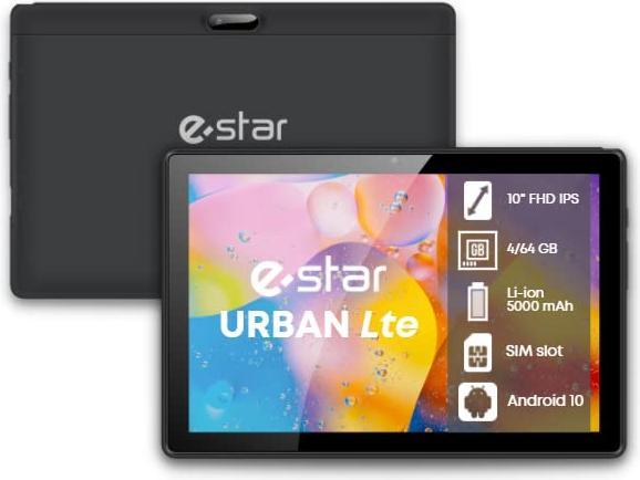 Image du produit Estar Tablet computer URBAN 1020L 64GB LTE (4G, 10.10", 64 Go, Melna)
