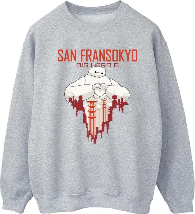 Produktbild Disney Big Hero 6 Baymax San Fransokyo Heart Sweatshirt (XL)
