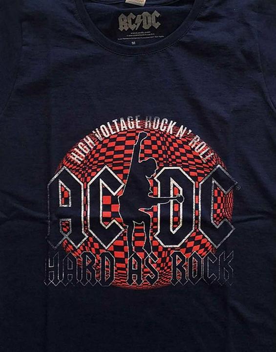 Actual product image AC/DC Womens/Ladies Hard As Rock T-Shirt (L)