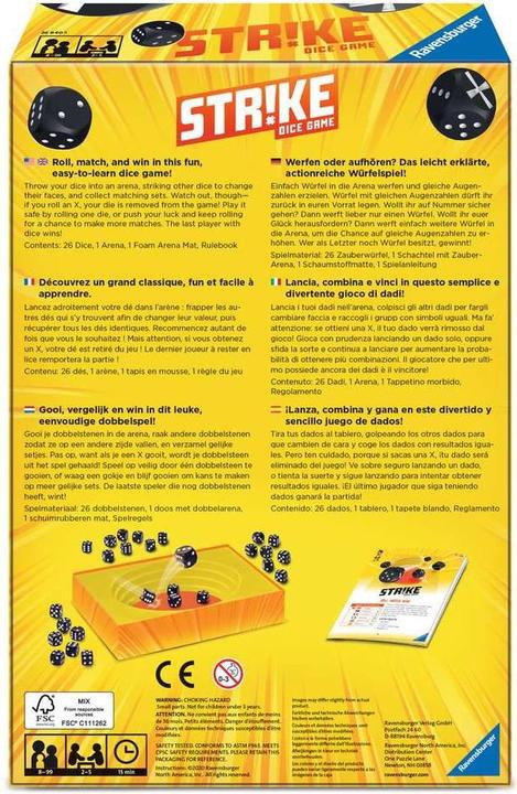 Actual product image Ravensburger Strike (German, English, French, Italian, Dutch)