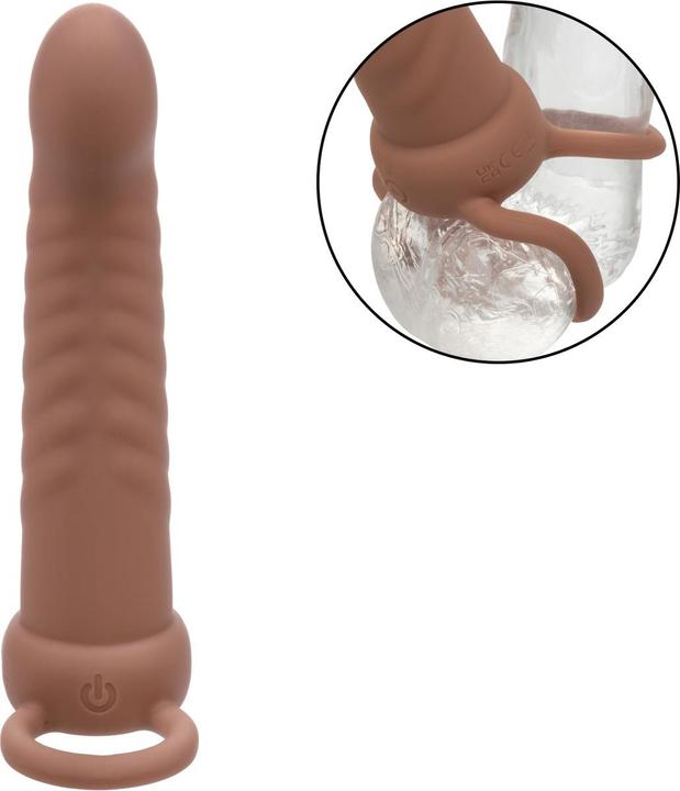 Immagine prodotto CalExotics Penetratore Doppio A Coste Maxx 10 Vibrazioni Marrone