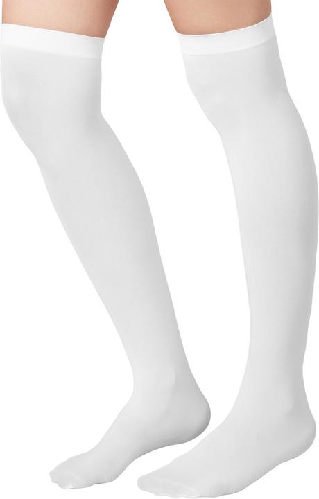 tectake Overknee-Strümpfe weiss (One Size)