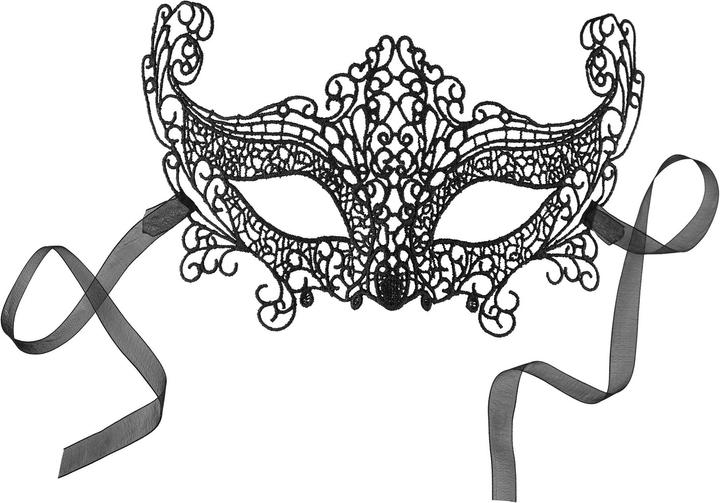 Actual product image tectake Black Lace Cat Mask