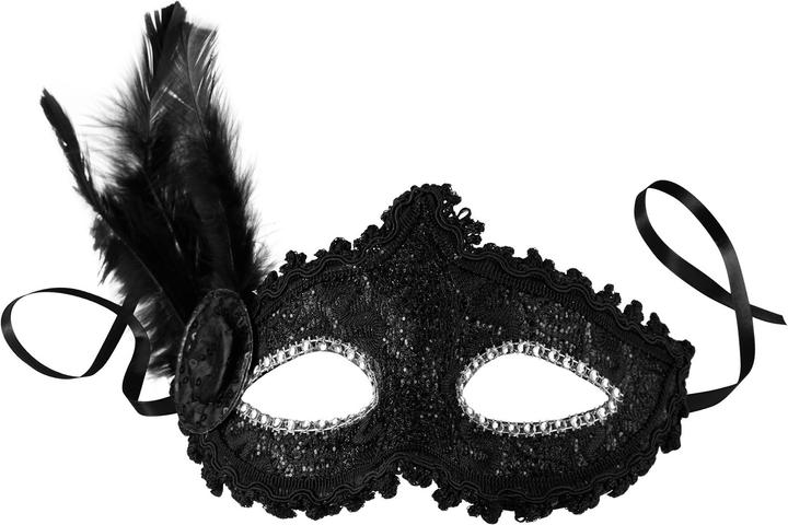 Image du produit tectake Masque vénitien avec une plume sur le côté