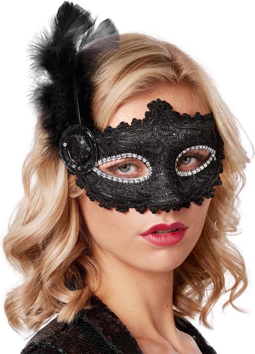 Image du produit tectake Masque vénitien avec une plume sur le côté