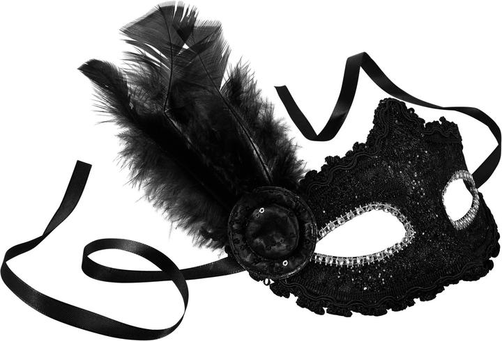 Image du produit tectake Masque vénitien avec une plume sur le côté