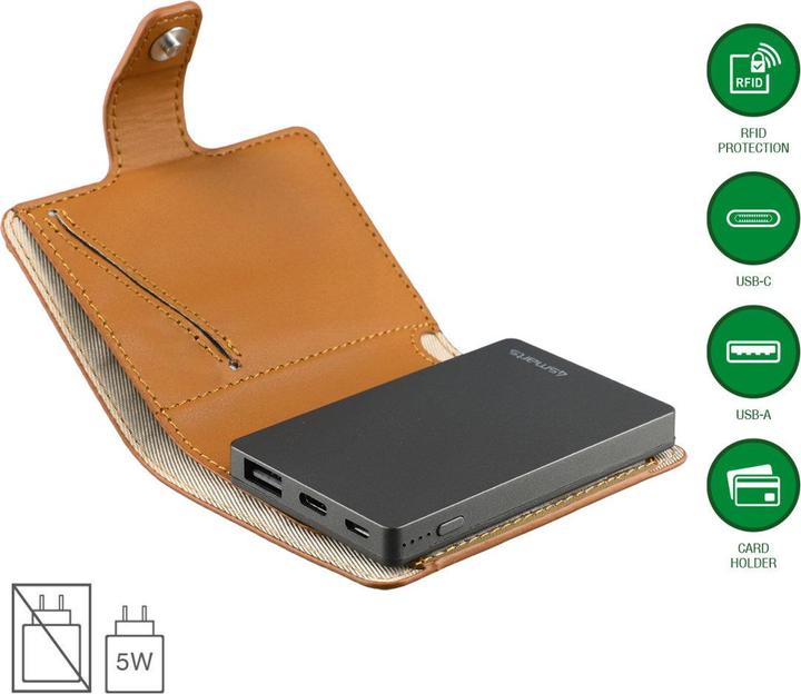 Image du produit 4smarts Banque d'alimentation PowerWallet 3000mAh (3000 mAh, 10 W, 11.10 Wh)