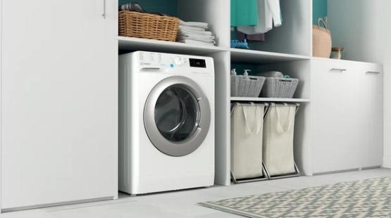 Produktbild Indesit BWSE 71295X WSV EU Washing machine, Front Loading, Energy Class B, Capacity 7 kg, White (7 kg, Links, EU-Stecker)