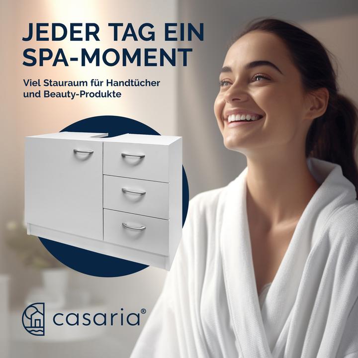 Image du produit Casaria Meuble sous-vasque (63 x 30 x 54 cm)